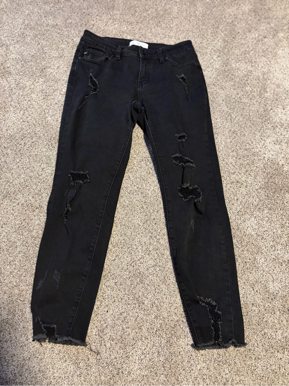 KanCan Black Distressed Skinny Jeans